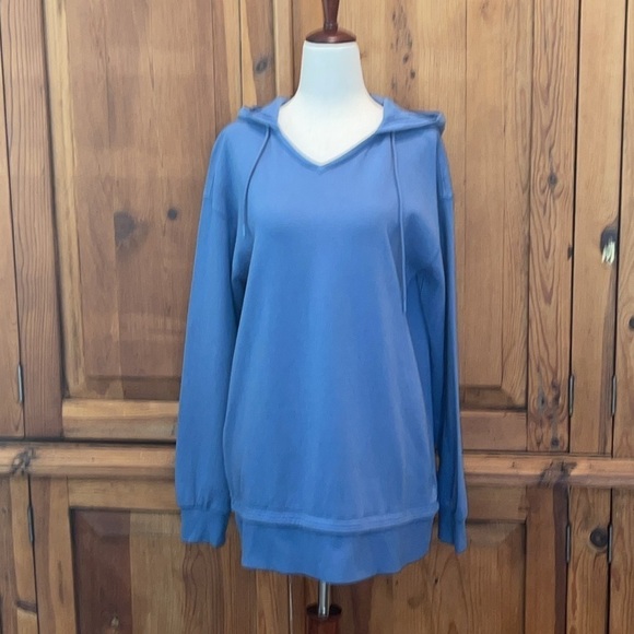 Athleta Sundown Alliance Hoodie Organic Cotton Breathable relaxed fit Sz. XS - Picture 4 of 15